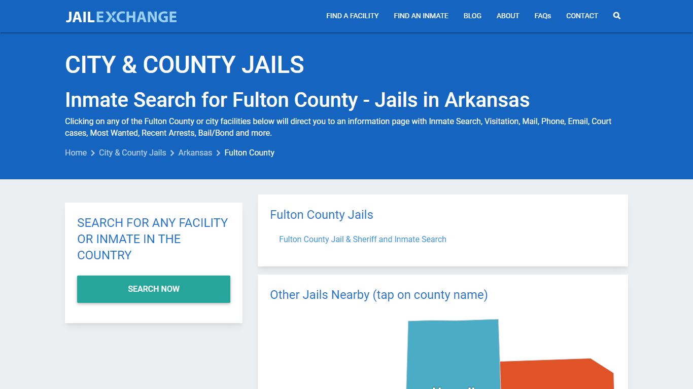 Inmate Search for Fulton County | Jails in Arkansas - Jail Exchange