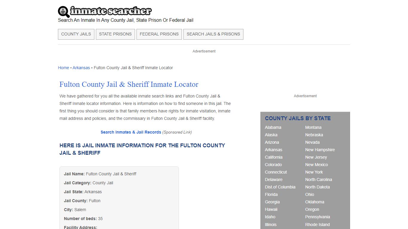 Fulton County Jail & Sheriff Inmate Locator - Inmate Searcher